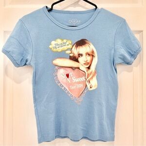 NWT - SABRINA CARPENTER - SHORT N SWEET TOUR 2024 - BABY TEE